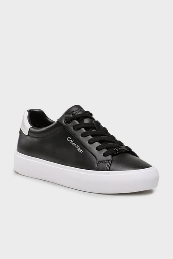 Calvin Klein Hakiki Deri Logo Detaylı Sneaker HW0HW016810GJ Bayan Ayakkabı HW0HW01681 0GJ SİYAH-BEYAZ - 10