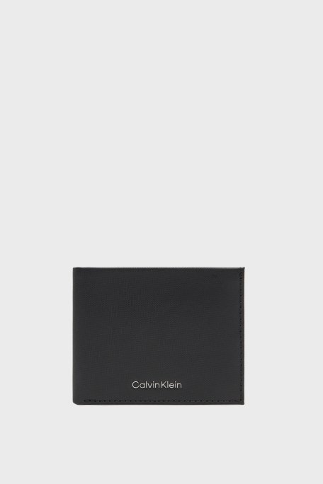 Calvin Klein Hakiki Deri Logolu LV04D1042GUB1 Erkek Cüzdan LV04D1042G UB1 SİYAH - 1