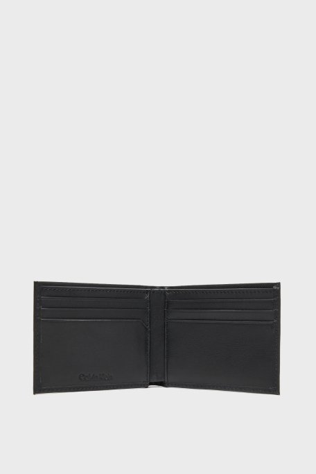 Calvin Klein Hakiki Deri Logolu LV04D1042GUB1 Erkek Cüzdan LV04D1042G UB1 SİYAH - 3