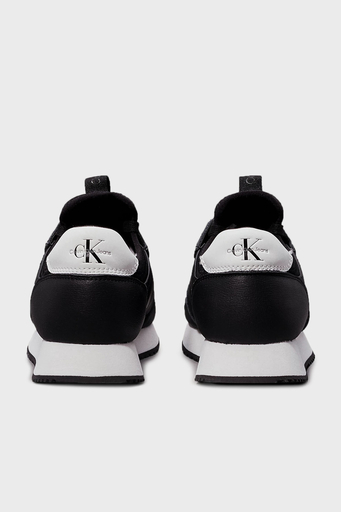 Calvin Klein Hakiki Deri Logolu Sneaker YW0YW016160GM Bayan Ayakkabı YW0YW01616 0GM SİYAH-BEYAZ - 4