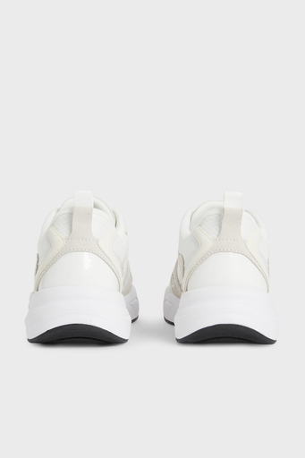 Calvin Klein Hakiki Deri Retro Sneaker YW0YW009440K5 Bayan Ayakkabı YW0YW00944 0K5 BEYAZ - 5