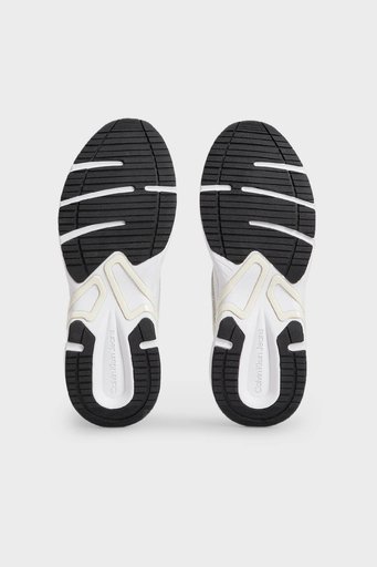Calvin Klein Hakiki Deri Retro Sneaker YW0YW009440K5 Bayan Ayakkabı YW0YW00944 0K5 BEYAZ - 6
