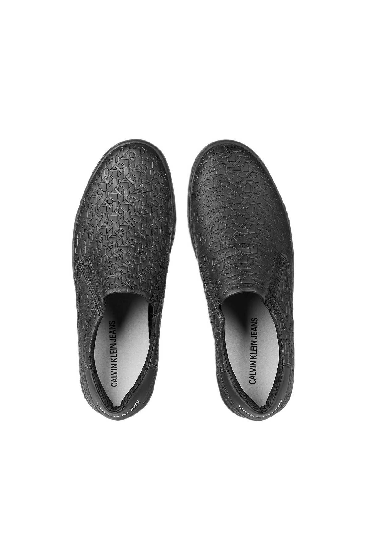 Calvin Klein Hakiki Deri Slip-On Erkek Ayakkabı YM0YM00082 BDS SİYAH