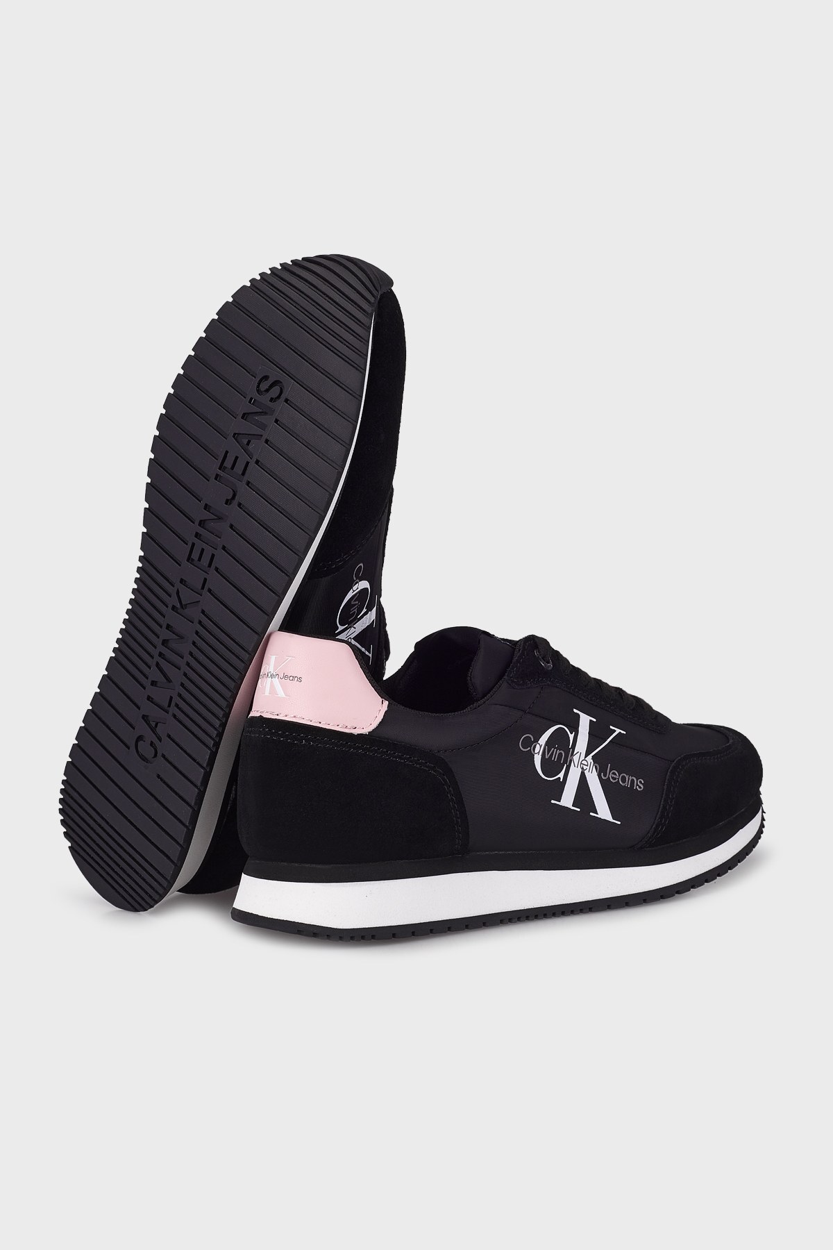 Calvin Klein Hakiki Deri Sneaker Bayan Ayakkabı YW0YW00684 BDS SİYAH