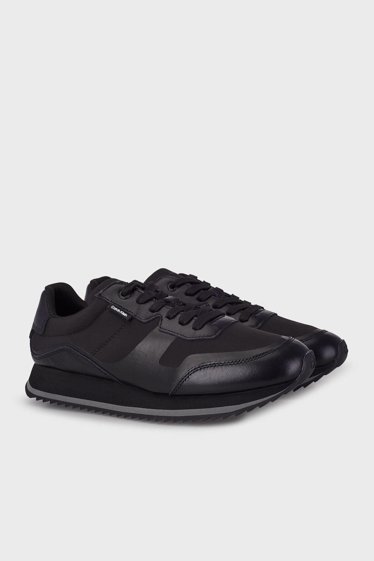 Calvin Klein Hakiki Deri Sneaker Erkek Ayakkabı HM0HM00551 0GJ SİYAH