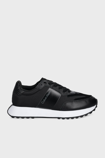 Calvin Klein Hakiki Deri Süet Detaylı Kalın Taban Sneaker HM0HM01841BEH Erkek Ayakkabı HM0HM01841 BEH SİYAH - 6