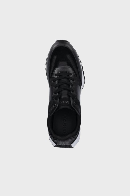 Calvin Klein Hakiki Deri Süet Detaylı Kalın Taban Sneaker HM0HM01841BEH Erkek Ayakkabı HM0HM01841 BEH SİYAH - 3