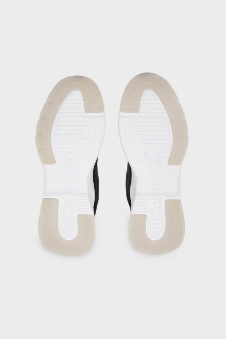 Calvin Klein Kalın Tabanlı Deri Sneaker HW0HW018690GQ Bayan Ayakkabı HW0HW01869 0GQ SİYAH-BEYAZ - 12