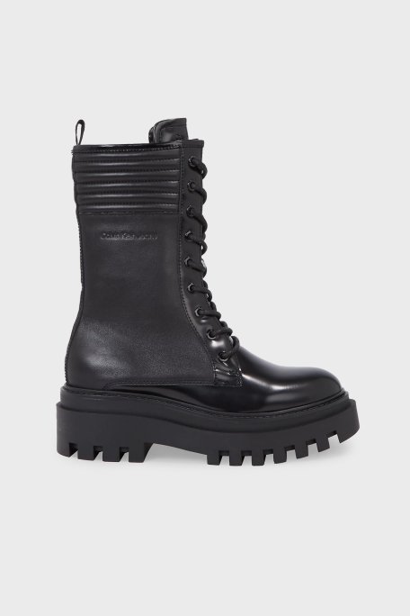 Calvin Klein Kalın Tabanlı Postal YW0YW011370GT Bayan Bot YW0YW01137 0GT SİYAH - 1