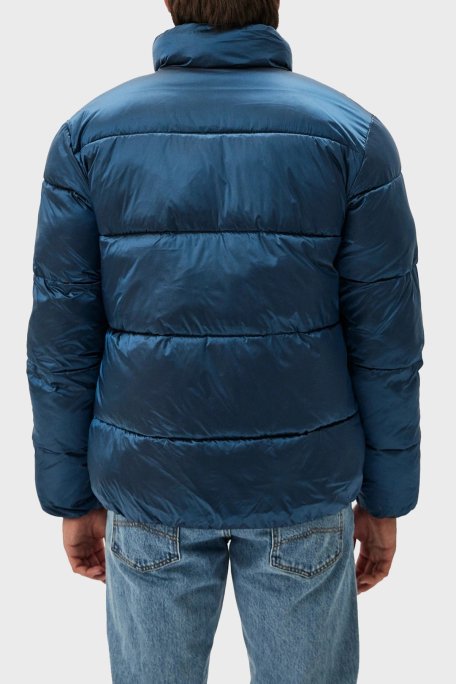 Calvin Klein Kapitoneli Regular Fit Parlak Görünümlü Dik Yaka Şişme J30J326097CDO Erkek Mont J30J326097 CDO LACİVERT - 3