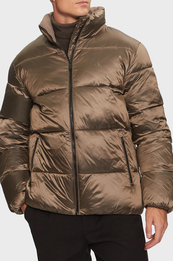 Calvin Klein Kapitoneli Regular Fit Parlak Görünümlü Dik Yaka Şişme J30J326097PAV Erkek Mont J30J326097 PAV BAKIR - 1