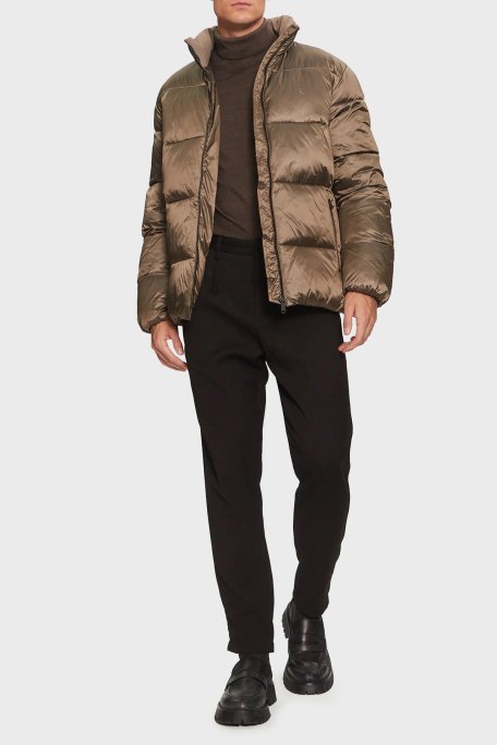 Calvin Klein Kapitoneli Regular Fit Parlak Görünümlü Dik Yaka Şişme J30J326097PAV Erkek Mont J30J326097 PAV BAKIR - 2