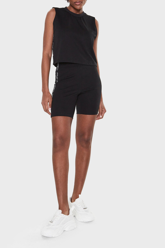 Calvin Klein Logo Bantlı Kolsuz Regular Fit Crop J20J220786BEH Bayan Top J20J220786 BEH SİYAH - 2