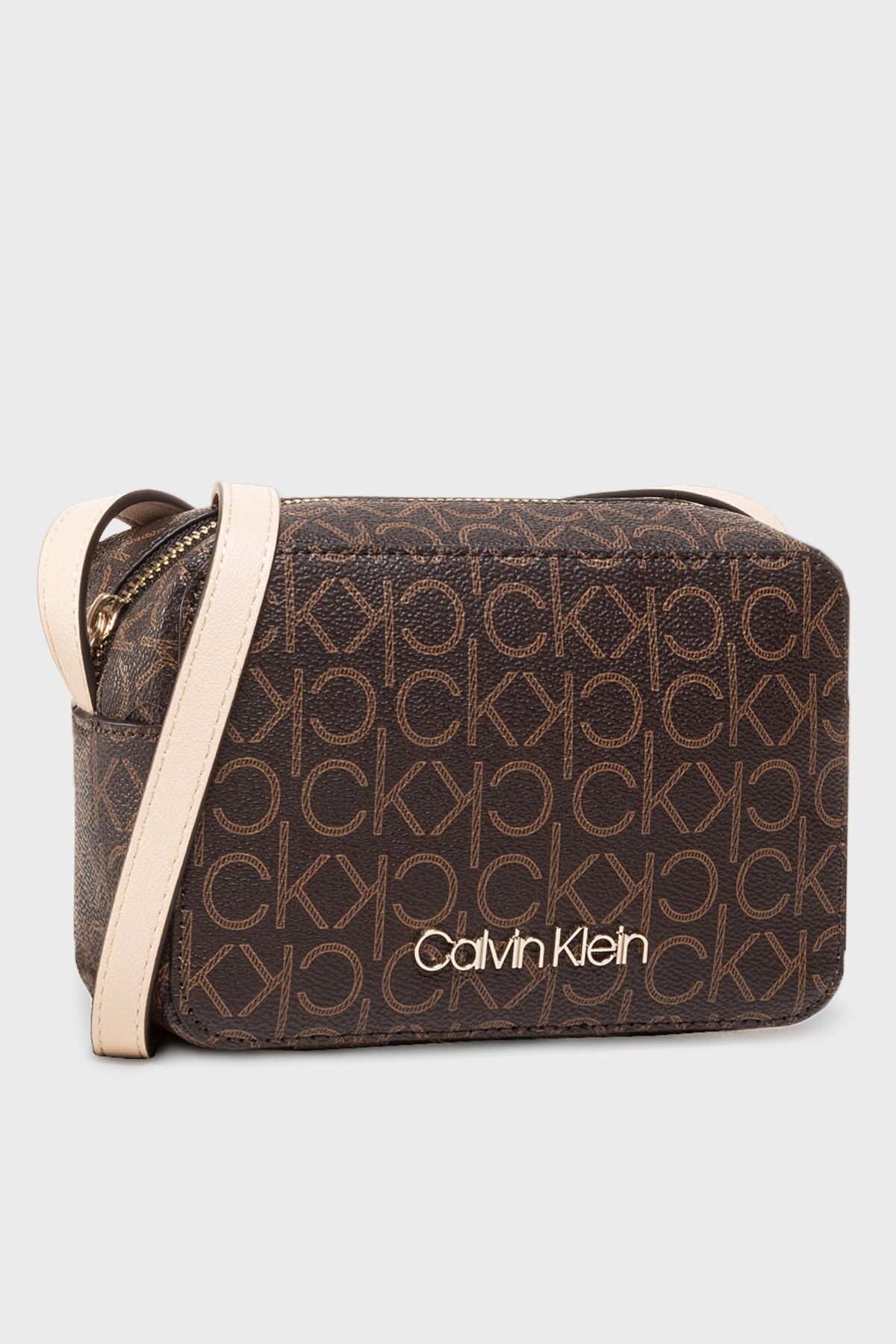 Calvin Klein Logo Baskılı Ayarlanabilir Omuz Askılı Bayan Çanta K60K607449 0HJ KAHVE