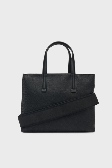 Calvin Klein Logo Baskılı Çıkarılabilir Askılı K60K613023BEH Bayan Çanta K60K613023 BEH SİYAH - 2