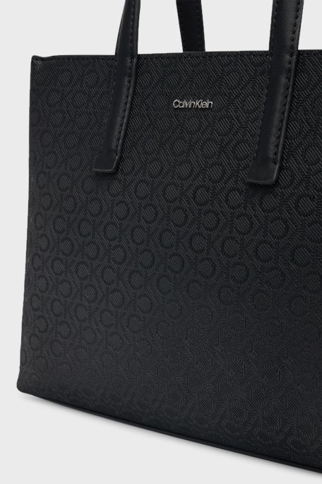 Calvin Klein Logo Baskılı Çıkarılabilir Askılı K60K613023BEH Bayan Çanta K60K613023 BEH SİYAH - 5