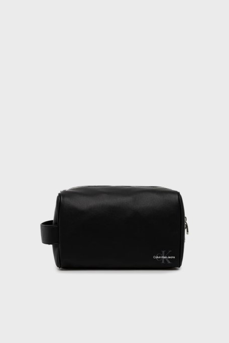 Calvin Klein Logo Baskılı Kozmetik LV04G1038GUB1 Erkek Çanta LV04G1038G UB1 SİYAH - 1