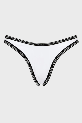 Calvin Klein Logo Baskılı KW0KW01993YCD Bayan Bikini Altı KW0KW01993 YCD BEYAZ - 4