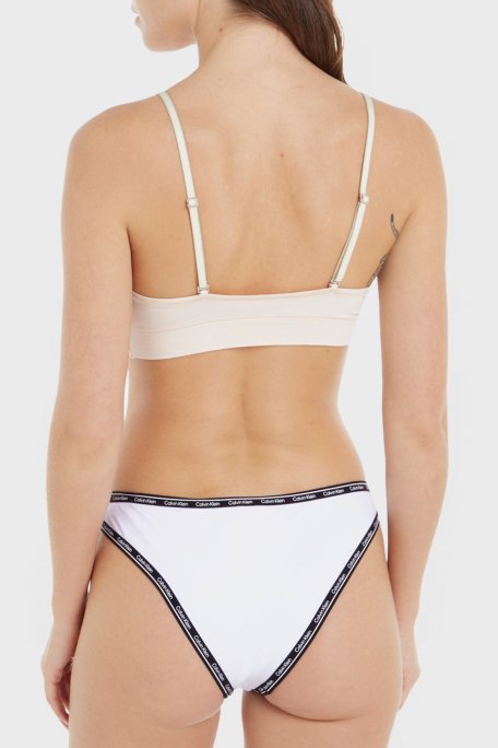 Calvin Klein Logo Baskılı KW0KW01993YCD Bayan Bikini Altı KW0KW01993 YCD BEYAZ - 2