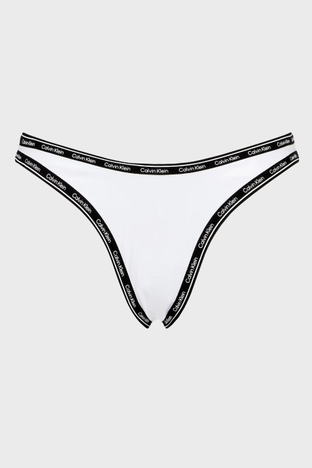 Calvin Klein Logo Baskılı KW0KW01993YCD Bayan Bikini Altı KW0KW01993 YCD BEYAZ - 4