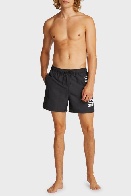 Calvin Klein Logo Baskılı Regular Fit Lastikli Bel KM0KM01092BEH Erkek Mayo Short KM0KM01092 BEH SİYAH - 2