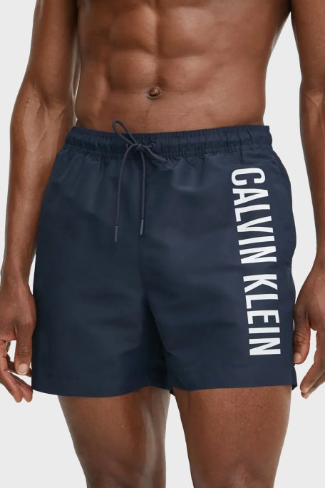 Calvin Klein Logo Baskılı Regular Fit Lastikli Bel KM0KM01092CEF Erkek Mayo Short KM0KM01092 CEF LACİVERT - 2