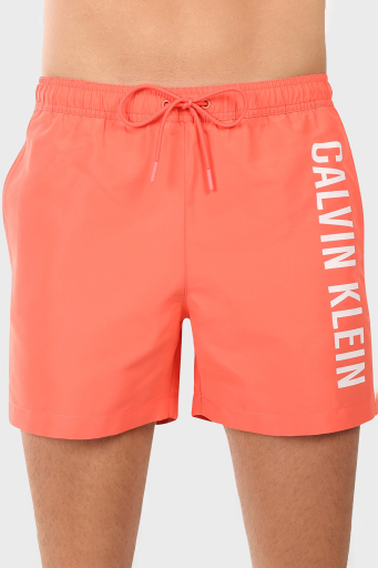 Calvin Klein Logo Baskılı Regular Fit Lastikli Bel KM0KM01092U07 Erkek Mayo Short KM0KM01092 U07 MERCAN - 1