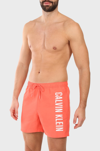 Calvin Klein Logo Baskılı Regular Fit Lastikli Bel KM0KM01092U07 Erkek Mayo Short KM0KM01092 U07 MERCAN - 2