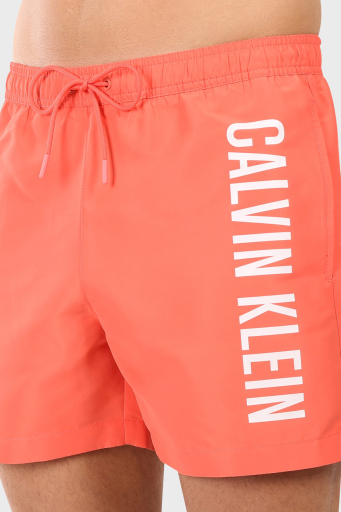 Calvin Klein Logo Baskılı Regular Fit Lastikli Bel KM0KM01092U07 Erkek Mayo Short KM0KM01092 U07 MERCAN - 3