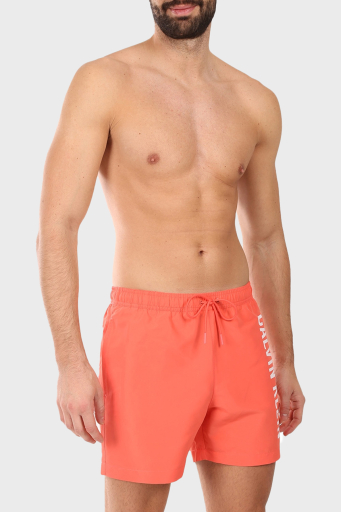 Calvin Klein Logo Baskılı Regular Fit Lastikli Bel KM0KM01092U07 Erkek Mayo Short KM0KM01092 U07 MERCAN - 5