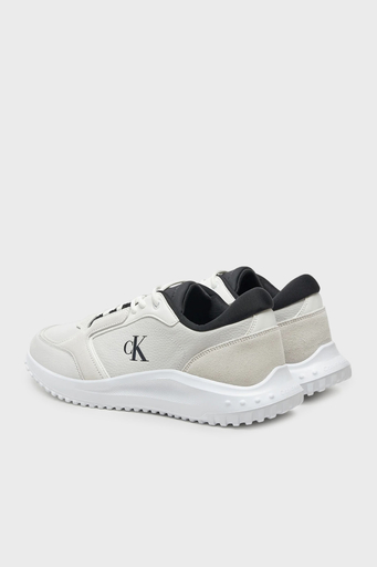 Calvin Klein Logo Baskılı Sneaker YM0YM011450LF Erkek Ayakkabı YM0YM01145 0LF BEYAZ-SİYAH - 3