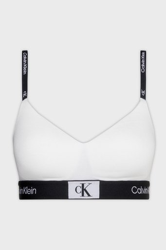Calvin Klein Logo Şeritli Pamuklu Spor 000QF7218E100 Bayan Sütyen 000QF7218E 100 BEYAZ - 5