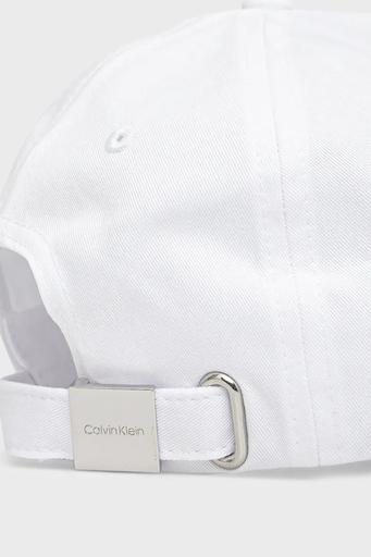 Calvin Klein Logolu % 100 Pamuk K60K613102YAF Bayan Şapka K60K613102 YAF BEYAZ - 3