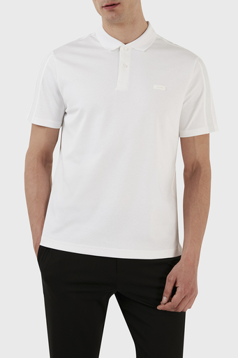 Calvin Klein Logolu % 100 Pamuk Regular Fit K10K110788YAF Erkek Polo T Shirt K10K110788 YAF BEYAZ - 1