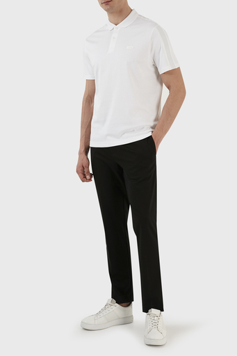 Calvin Klein Logolu % 100 Pamuk Regular Fit K10K110788YAF Erkek Polo T Shirt K10K110788 YAF BEYAZ - 3