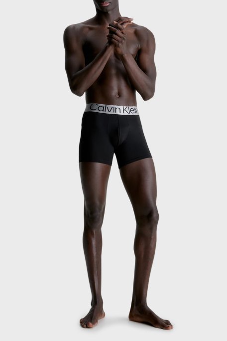 Calvin Klein Logolu 3 Pack 000NB3075A7V1 Erkek Boxer 000NB3075A 7V1 SİYAH - 3