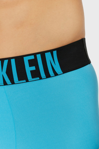 Calvin Klein Logolu 3 Pack 000NB3775AVVK Erkek Boxer 000NB3775A VVK Mavi-Gri-Siyah - 4