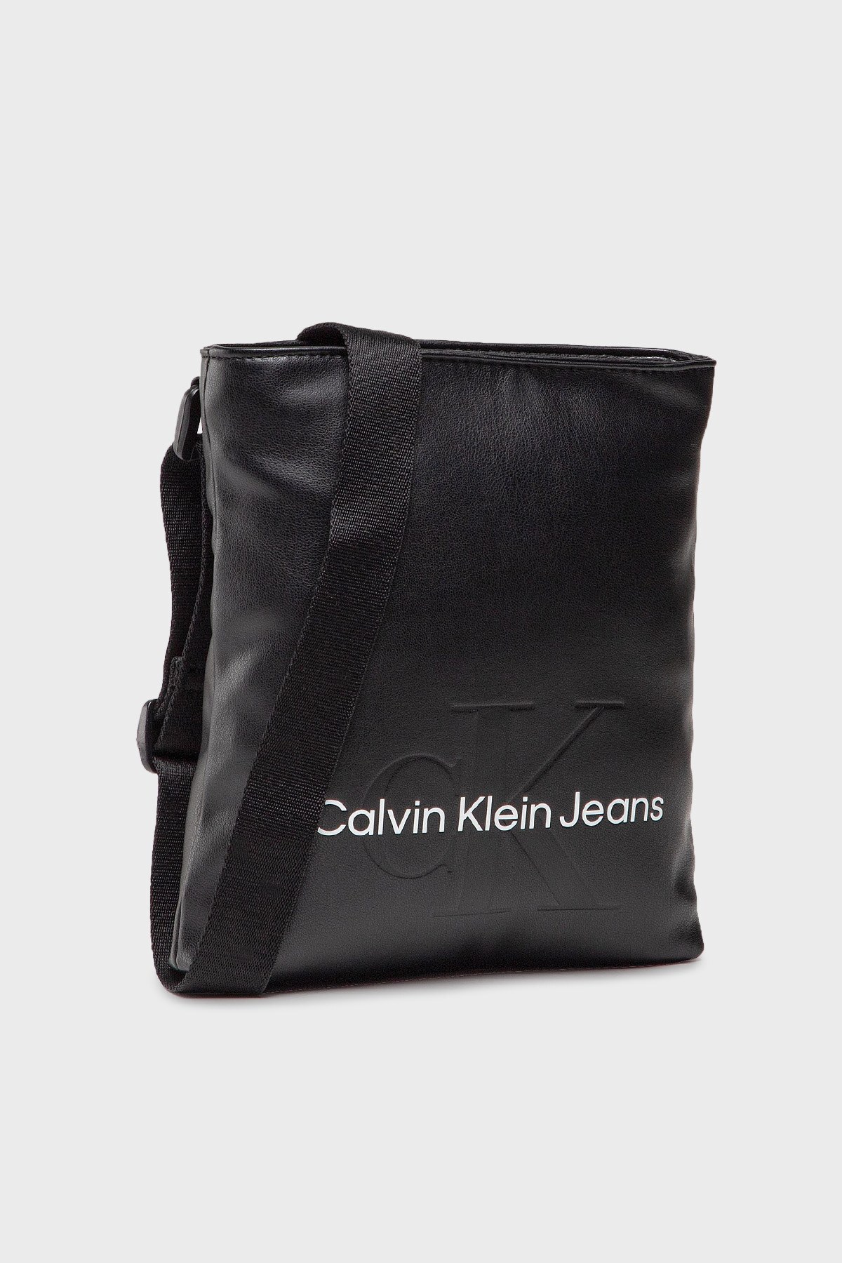 Calvin Klein Logolu Ayarlanabilir Askılı Erkek Çanta K50K508202 BDS SİYAH