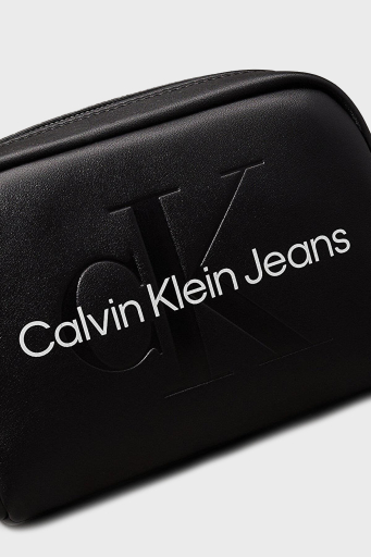 Calvin Klein Logolu Ayarlanabilir Askılı K60K61222001R Bayan Çanta K60K612220 01R SİYAH - 14