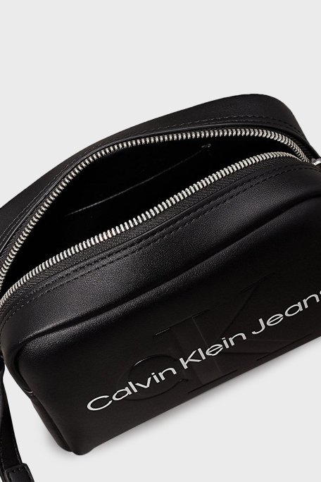 Calvin Klein Logolu Ayarlanabilir Askılı K60K61222001R Bayan Çanta K60K612220 01R SİYAH - 5