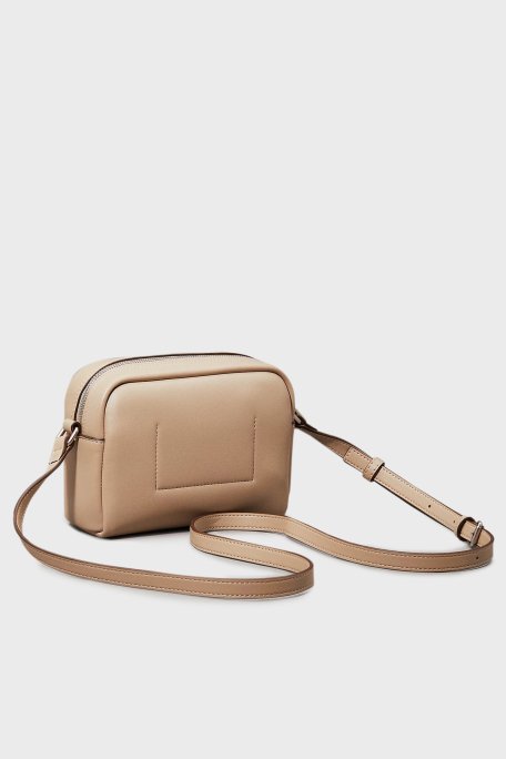 Calvin Klein Logolu Ayarlanabilir Askılı K60K612220PBF Bayan Çanta K60K612220 PBF BEJ - 4