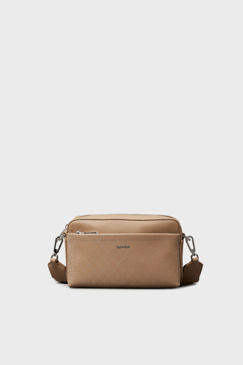 Calvin Klein Logolu Ayarlanabilir Çift Askılı K60K6128080F4 Bayan Çanta K60K612808 0F4 BEJ - 1
