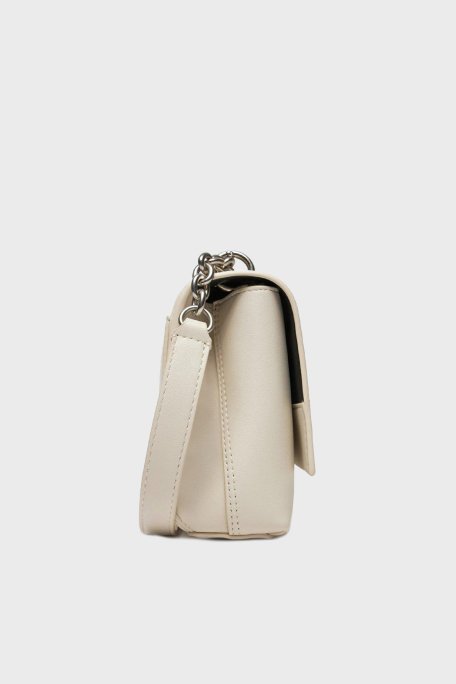 Calvin Klein Logolu Ayarlanabilir Zincir Askılı K60K612221YAS Bayan Çanta K60K612221 YAS BEYAZ - 3
