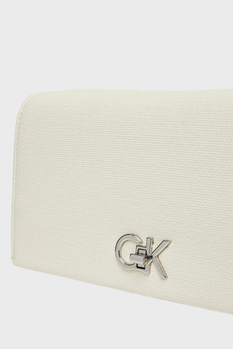 Calvin Klein Logolu Ayarlanabilir Zincir Askılı K60K61318067U Bayan Çanta K60K613180 67U EKRU - 4