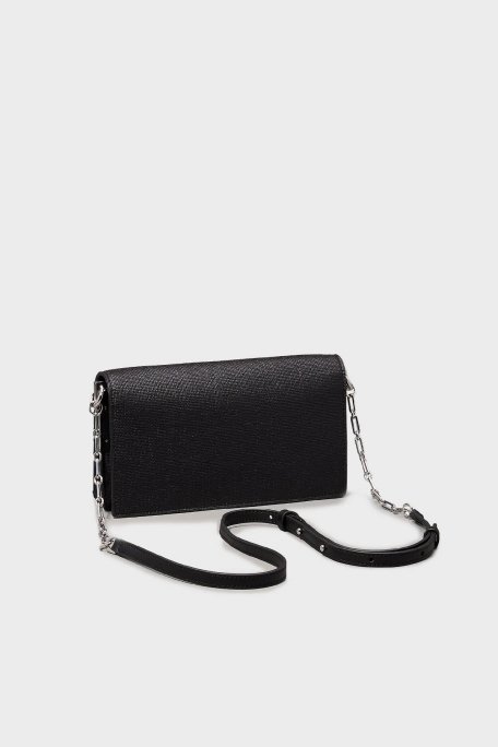 Calvin Klein Logolu Ayarlanabilir Zincir Askılı K60K613180BEH Bayan Çanta K60K613180 BEH SİYAH - 4