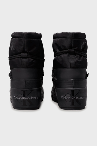 Calvin Klein Logolu Bağcıklı Kalın Tabanlı YW0YW015910GJ Bayan Kar Botu YW0YW01591 0GJ SİYAH - 10