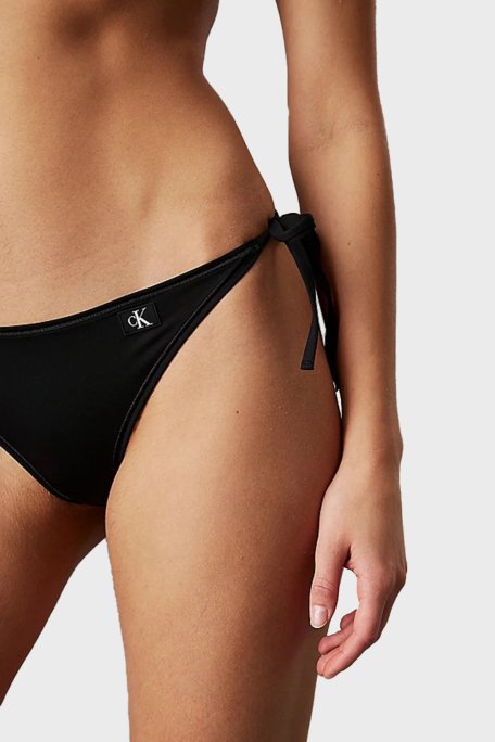 Calvin Klein Logolu Bağlamalı KW0KW02349BEH Bayan Bikini Altı KW0KW02349 BEH SİYAH - 4