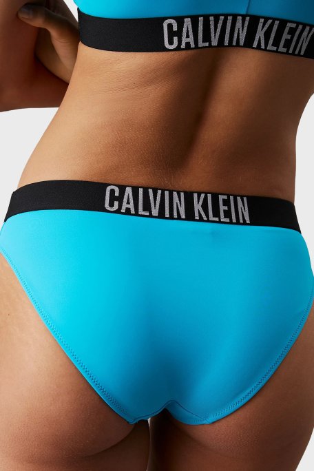 Calvin Klein Logolu Bel Bantlı KW0KW02856CVJ Bayan Bikini Altı KW0KW02856 CVJ MAVİ - 4