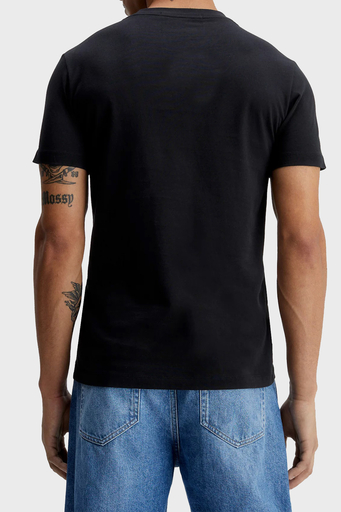 Calvin Klein Logolu Bisiklet Yaka Slim Fit Pamuklu Jarse Erkek T Shirt J30J322872 BEH SİYAH - 4