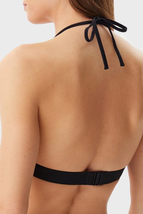 Calvin Klein Logolu Boyundan Bağlamalı KW0KW02854BEH Bayan Bikini Üstü KW0KW02854 BEH SİYAH - 3